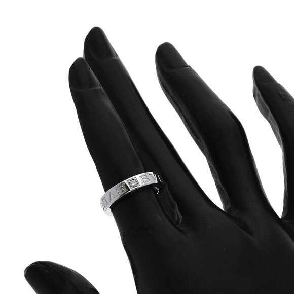 BVLGARI Double Diamond Ring in 18K White Gold for Women - Picture 6 of 8